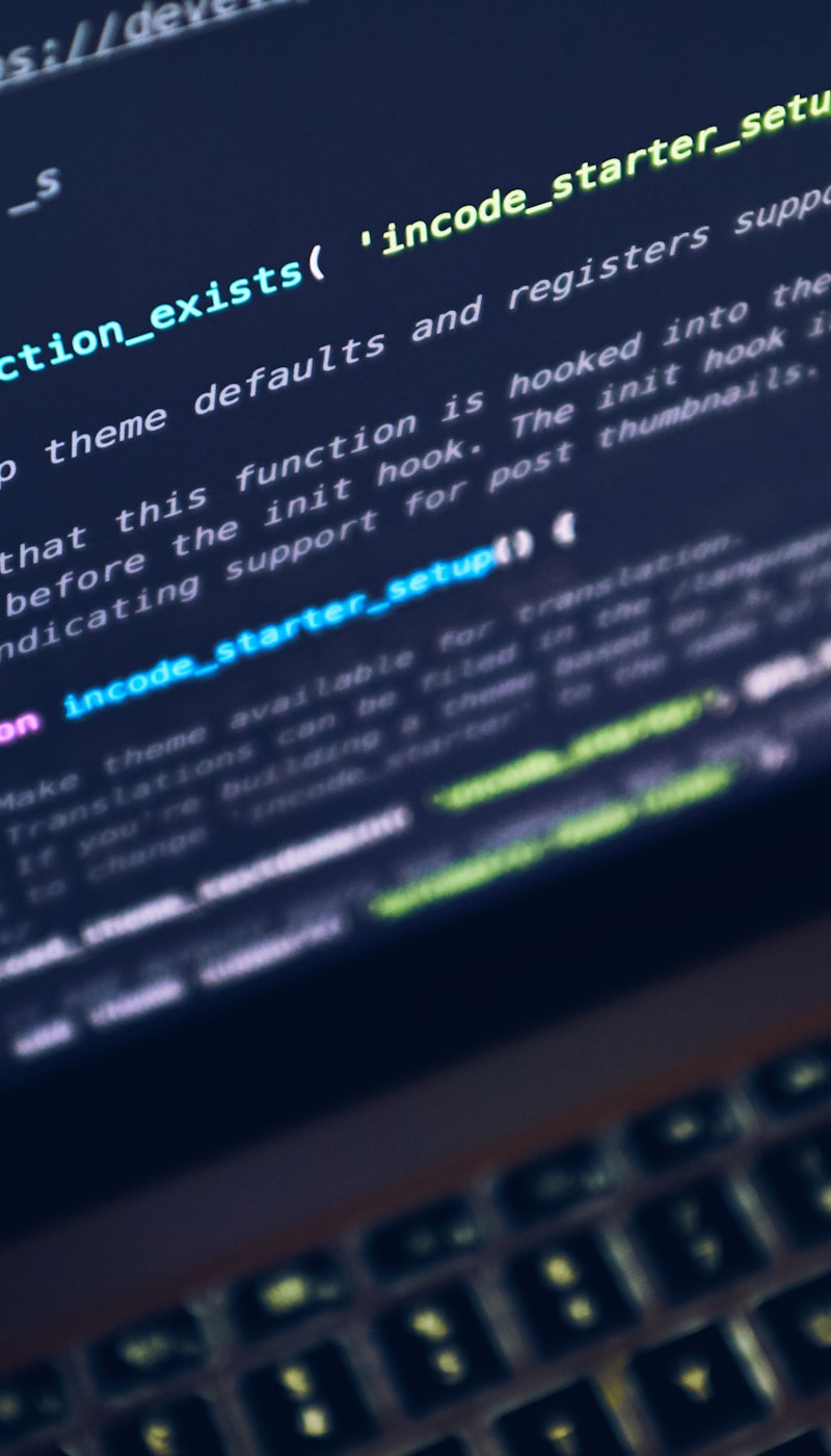 Laptop with code